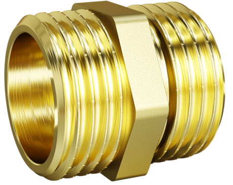 LD Pride Ниппель DN50 (2") НР/НР латунь