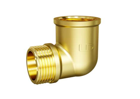 LD Pride Угол 90 гр DN25 (1") ВР/НР латунь