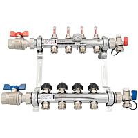 РЕХАУ К-т коллекторов HKV-D из нерж. стали на 4 контура с шар. кранами