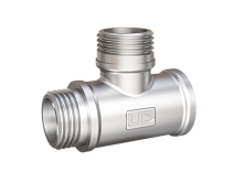 LD Pride Тройник DN15 (1/2") ВР/НР/НР латунь никель