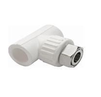 Valfex Тройник 20х1/2"x20 (100/25) комбинированный с накидной гайкой