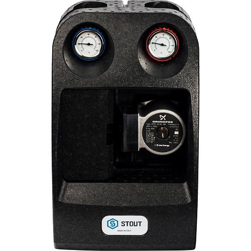 Stout Насосная группа с прямым контуром 1 1/4" с насосом Grundfos UPSO 25-65 в теплоизоляции DN 32