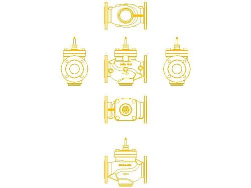 Danfoss VFM 2 DN15 (065B3051) Клапан регулирующий фланцевый Kvs-0,4 м3/ч 