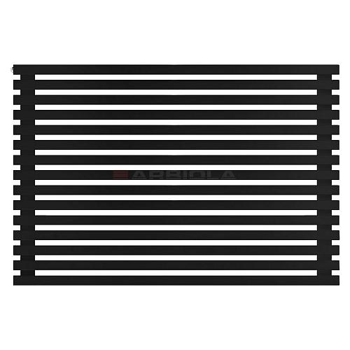 Arbiola Gorizont Ritmo H 1200-40-15 секций чёрный горизонтальный  радиатор c боковым подключением