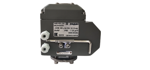 РИДАН Затвор дисковый PN16 DN65  диск нерж с электроприводом 220В 082X4544R