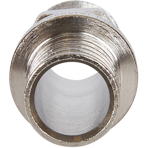 STOUT Переходник 20х2.0x1/2" с наружной резьбой никелированный для труб из сшитого полиэтилена аксиальный