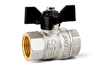 Шаровые латунные краны полнопроходные ВР-ВР бабочка Шаровые латунные краны полнопроходные ВР-ВР бабочка