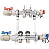 РЕХАУ К-т коллекторов HKV-D из нерж. стали на 2 контура с шар. кранами