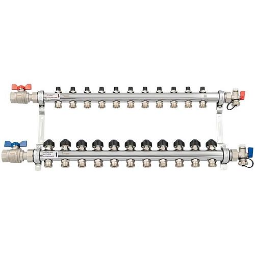 РЕХАУ К-т коллекторов HKV из нерж. стали на 11 контура с шар. кранами