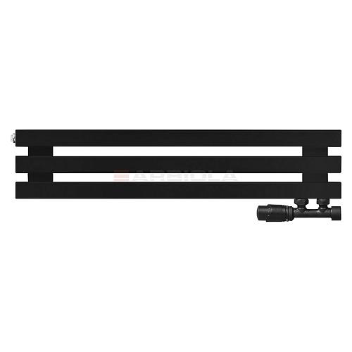 Arbiola Ritmo Gorizont V 750-40-03 секции чёрный горизонтальный радиатор c нижним подключением