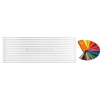 Arbiola Gorizont Ritmo H 2500-40-15 секций цветной горизонтальный  радиатор c боковым подключением