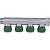 SMB-6849-341204 Stout Коллектор регулирующий 3/4", 4 отвода 1/2" (плоское уплотнение)