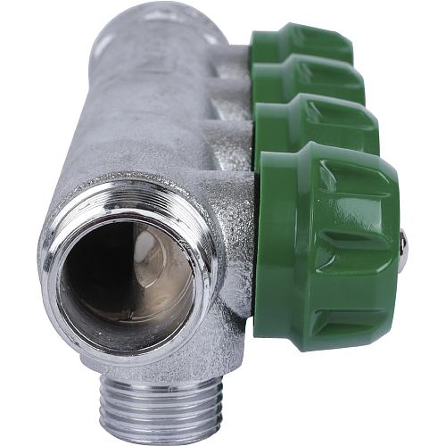 SMB-6849-341204 Stout Коллектор регулирующий 3/4", 4 отвода 1/2" (плоское уплотнение)
