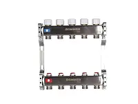 Rommer Коллектор из нержавеющей стали с запорными клапанами